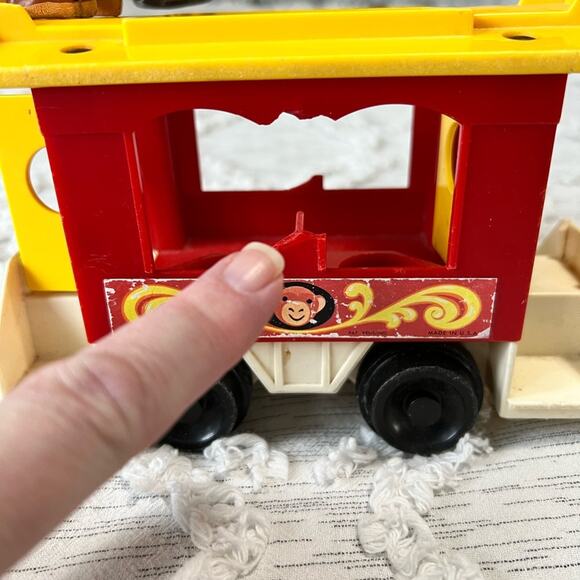 Vintage Fisher Price Four Piece Play Family Circus Train Replacement Part *Read - Picture 8 of 12